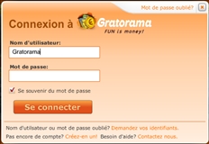 Gratorama Compte réel Compte démo